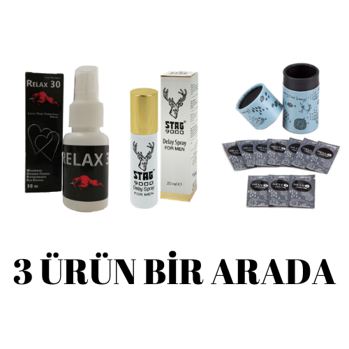 3 Lü Set Halinde Ürünler Stag,Relax 30 ,Nely 8 Krem