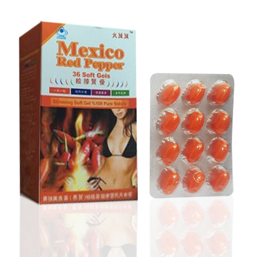 Mexico Red Pepper 36 Soft Jel 800 Mg